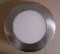 6 Inch Recessed Can Light Satin Nickel Silver Shower Trim with Milky Frosted Lens Fits Halo Elco Juno 