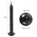 Uxcell Hex Socket Self Tapping Screws M5 X 40mm Carbon Steel Wood Screw 25pcs