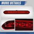 Auto Dynasty Full Led Red Housing High Mount 3rd Third Tail Brake Light Lamp Compatible With Buick Encore 13-16 Chevy Trax