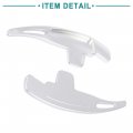 Acropix Front Steering Wheel Shift Paddle Cover Fit For Mercedes-benz C63 Amg Pack Of 2a Silver Tone