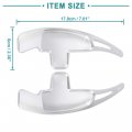 Acropix Front Steering Wheel Shift Paddle Cover Fit For Mercedes-benz C63 Amg Pack Of 2a Silver Tone