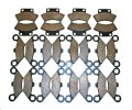 12 Sets 1990 1991 1992 1993 Polaris 350 L Trail Boss 4x4 Front Rear Brake Pads 