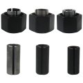 Collet Chuck Nut Set For Gof1200a Go200 Gof1300ce Gof2000ce Gof1400ce Gof1600ce And Dewalt Dw618 Dw618d M Dw618p Routers 1 2 In 