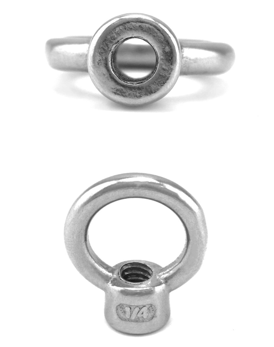Lifting Eye Nut 10 Pack 1 4 Unc Marine Grade Stainless Steel 316