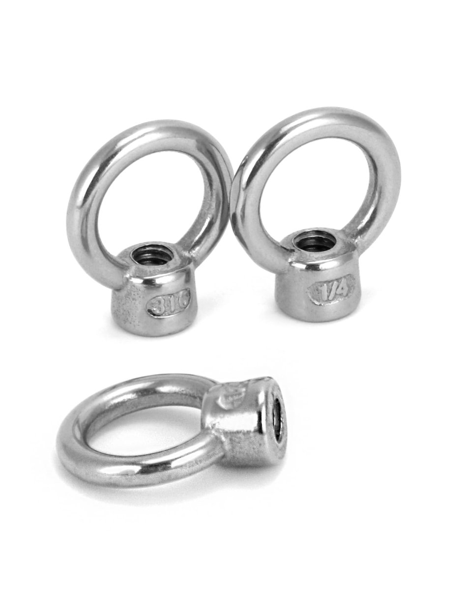 Lifting Eye Nut 10 Pack 1 4 Unc Marine Grade Stainless Steel 316