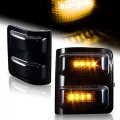 Eparts Smoked Amber Led Side Mirror Running Signal Lights Maker Lamp Fit For 2008-2016 Ford F250 F350 F450 F550 Super Duty 