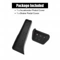 X Autohaux 2 Pcs Accelerator Pedal And Brake Cover Kit For Bmw X3 X4 X5 X6 3 4 5 6 7 Series G20 F30 G30 G11 G01 G02 G05 Metal