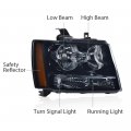 Headlights Assembly For 2007 2008 2009 2010 2011 2012 2013 2014 Chevy Suburban 2007-2013 Tahoe Avalanche Bumper Headlamp Smokya