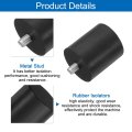 8pcs Thread Adjustable Levelling Feet 1 57 X 77 Rubber Furniture With M8 10mm Studs For Table Chair Floor Protector Black