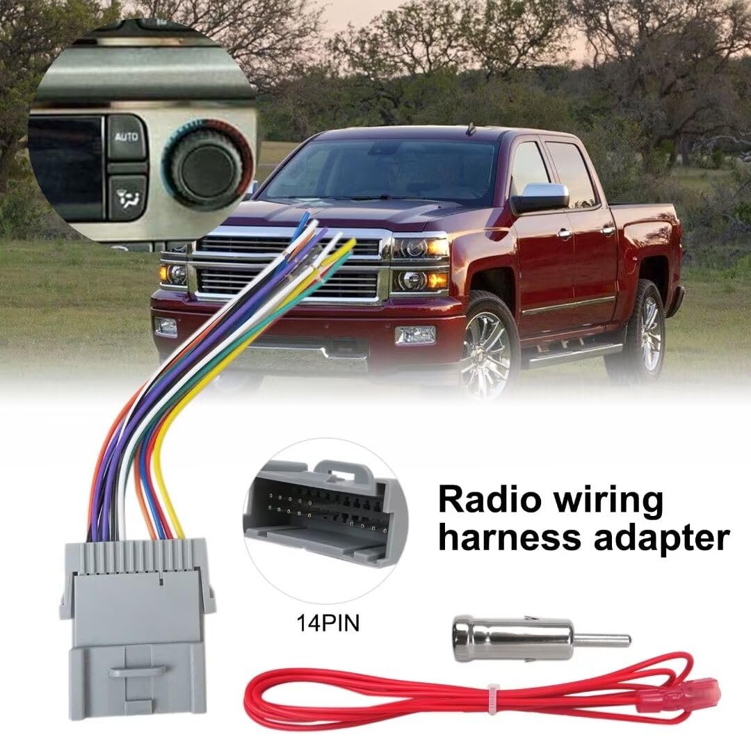Car Radio Wiring Harness Kit For Chevrolet Silverado 3500 Ls Extended Cab Pickup 4 Door 8 1l V8 Gas Ohv Naturally Aspirated