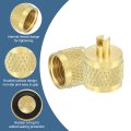 1 4 Sae Brass Flare Caps 24pcs Solid Valve Refrigeration Cap Core Remover With Rubber Seal For Hvac Ac System Air Conditioning