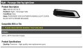 Right Passenger Side Fog Light Cover Black With Chrome Molding Compatible 2014-2019 Chevy Impala