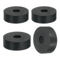 4pcs Thick Rubber Spacer 1-9 16 Inch Od X 1 2 Id 9 Thickness Round Bushings Anti Vibration Flat Washers For Home Industrial 