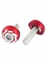 Uxcell Car License Round Head Plate Screw Bolt 4 Pcs