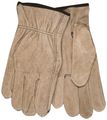 Mcr Safety 3130l Regular Grade Cow Split Leather Driver Unlined Mens Gloves With Keystone Thumb Brown Large 1-pair 