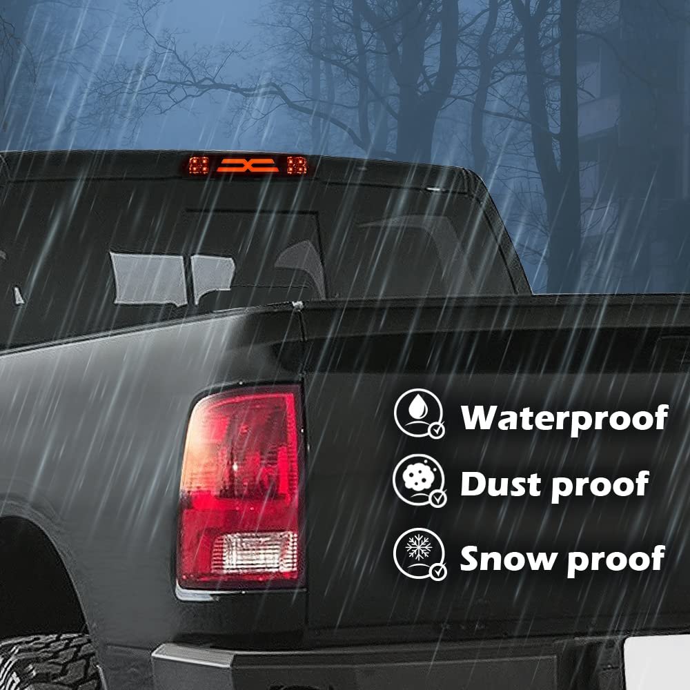 Led 3rd Brake Light For 93-11 Ford Ranger Fit 99-16 F250 Sd F350 F450 F550 Third Stop Lamp Red Lens Chrome Housing