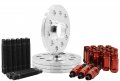 Venum Wheel Accessories Complete Kit 5x130 Mm Hub Centric Spacers 12 Thick 90 Stud Conversion M14x1 5 Open End Red Lug Nuts For 