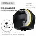 Bluetooth Modular Motorcycle Helmet Dot Ece Approved Full Face Flip Up Anti-fog Double Visor Built-in Dual Speaker With