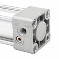 Baomain Pneumatic Air Cylinder Sc 32 X 100 Pt 8 Bore 4 Inch Stroke Screwed Piston Rod Dual Action 1 Mpa 