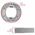 Caltric Rear Brake Shoes Compatible With Suzuki Rm500 Rm-500 Rm 500 1983 1984