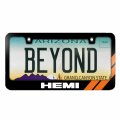 Ipick Image Made For Hemi Orange Racing Stripe Black Metal License Plate Frame Dodge Jeep Ram