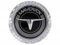 Auto Krafters Compatible Replacement For Round Chrome And Black Steer Head Decorative Grille Center Emblem Ornament 1970-72