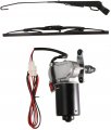 Qarmar 12 Volt Electric Windshield Wiper Motor Kit With Washer Pump Reservoir Fits Utv Polaris Rzr Ranger 900 1000 Hard Coated