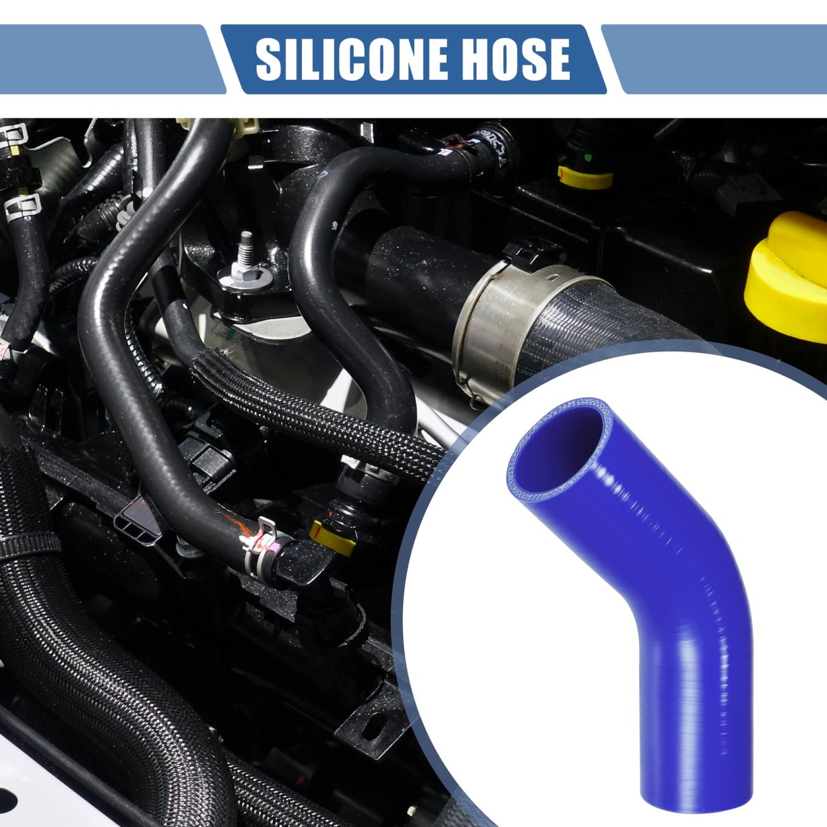 1 Pcs 45mm 77 Id 102mm 4 02 Length 45 Degrees Blue Car Silicone Hose Coolant Universal
