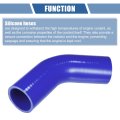 1 Pcs 45mm 77 Id 102mm 4 02 Length 45 Degrees Blue Car Silicone Hose Coolant Universal