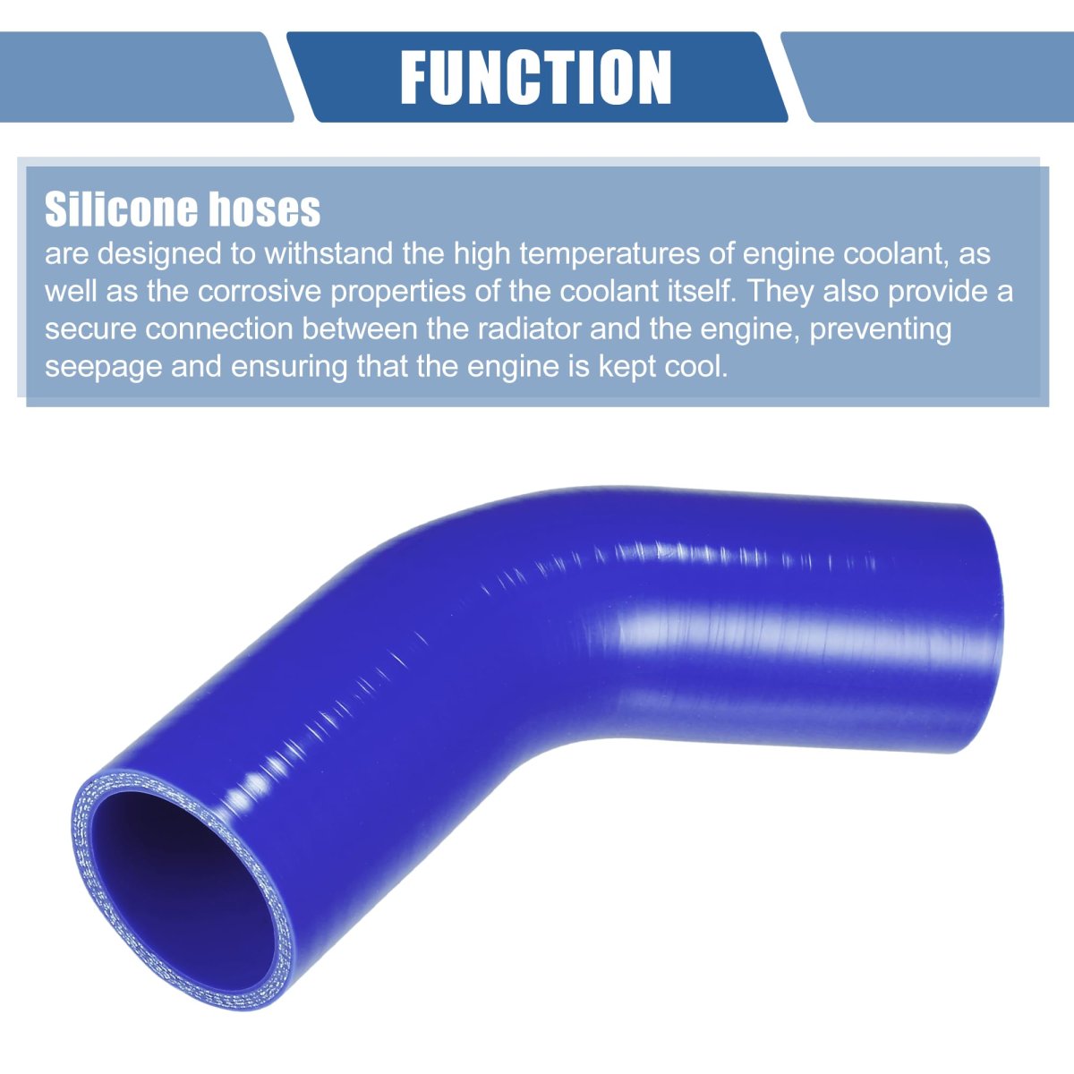 1 Pcs 45mm 77 Id 102mm 4 02 Length 45 Degrees Blue Car Silicone Hose Coolant Universal