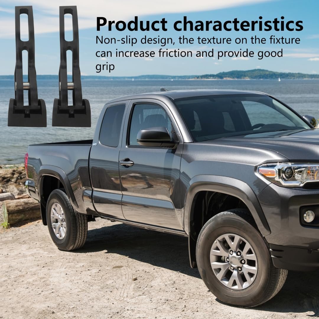 Universal Replacement Rear Clamp Set For Hard Tri Fold Tonneau Cover 2 Pieces F150 F250 Ram Tundra Sierra Gladiator Titan