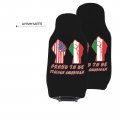 Proud To Be Italian American Italy Usa Flag Car Front Seat Covers Set Of 2 Washable Breathable Vehicle Cushion Protector For