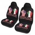 Proud To Be Italian American Italy Usa Flag Car Front Seat Covers Set Of 2 Washable Breathable Vehicle Cushion Protector For 