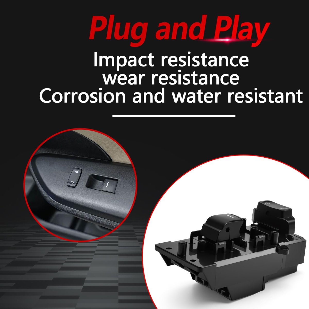 Front Right Power Window Switch For 2016 2022 Honda Civic And 2019 Insight Passenger Side Door Replaces 35760 Tba C11 Model Jsy