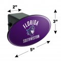 Florida Southwestern State College Buccaneers Logo Oval Tow Hitch Cover Trailer Plug Insert 2