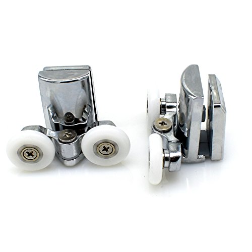 Yuanqian 25mm Showerroom Slided Door Bottom Pulley Wheel Zinc Alloy Shower Roller 4pcs