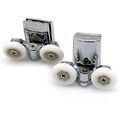 Yuanqian 25mm Showerroom Slided Door Bottom Pulley Wheel Zinc Alloy Shower Roller 4pcs