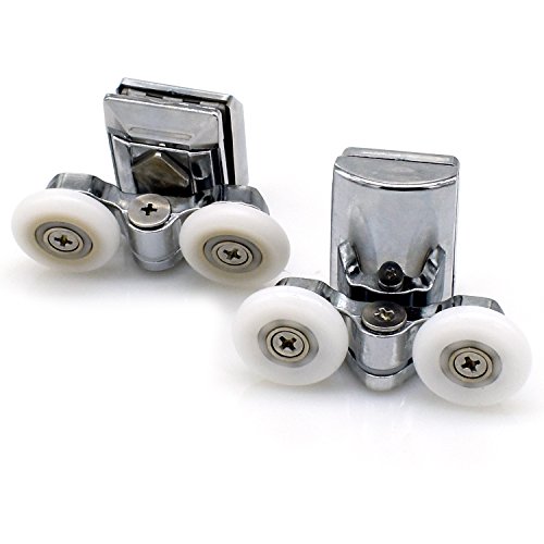 Yuanqian 25mm Showerroom Slided Door Bottom Pulley Wheel Zinc Alloy Shower Roller 4pcs