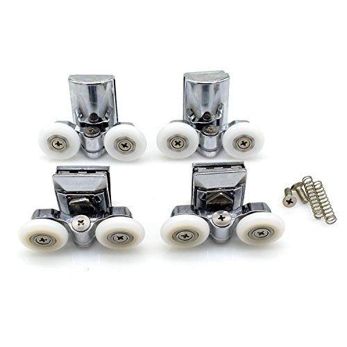 Yuanqian 25mm Showerroom Slided Door Bottom Pulley Wheel Zinc Alloy Shower Roller 4pcs