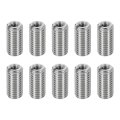 10pcs Threaded Insert Stainless Steel M10 1 5 Male To M5 0 8 Female Repair Nut 20mm Long Adapters Sleeve Reducing Thread Screw 