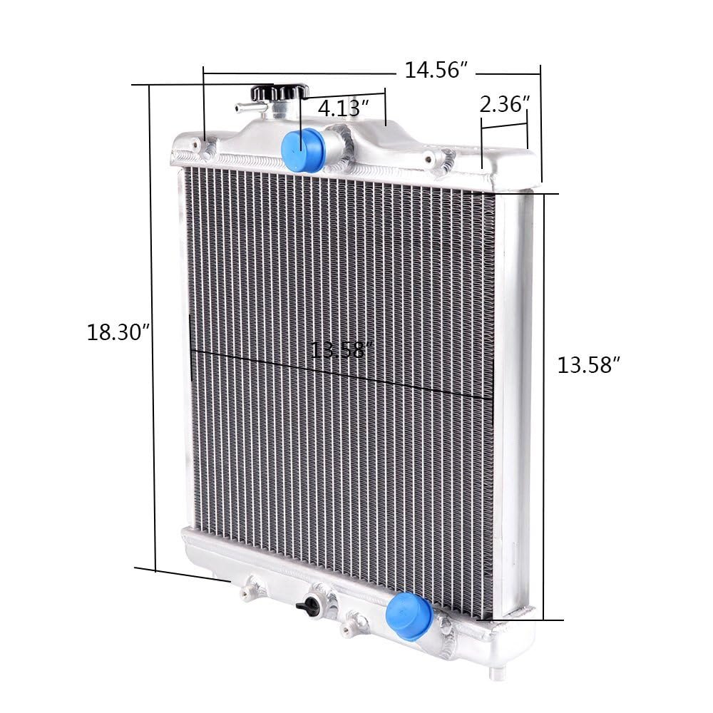 Performance Aluminum Radiator For Honda Civic D15 D16 Eg Ek 1992 2000 2 Row 42mm High Efficiency Cooling System Replacement