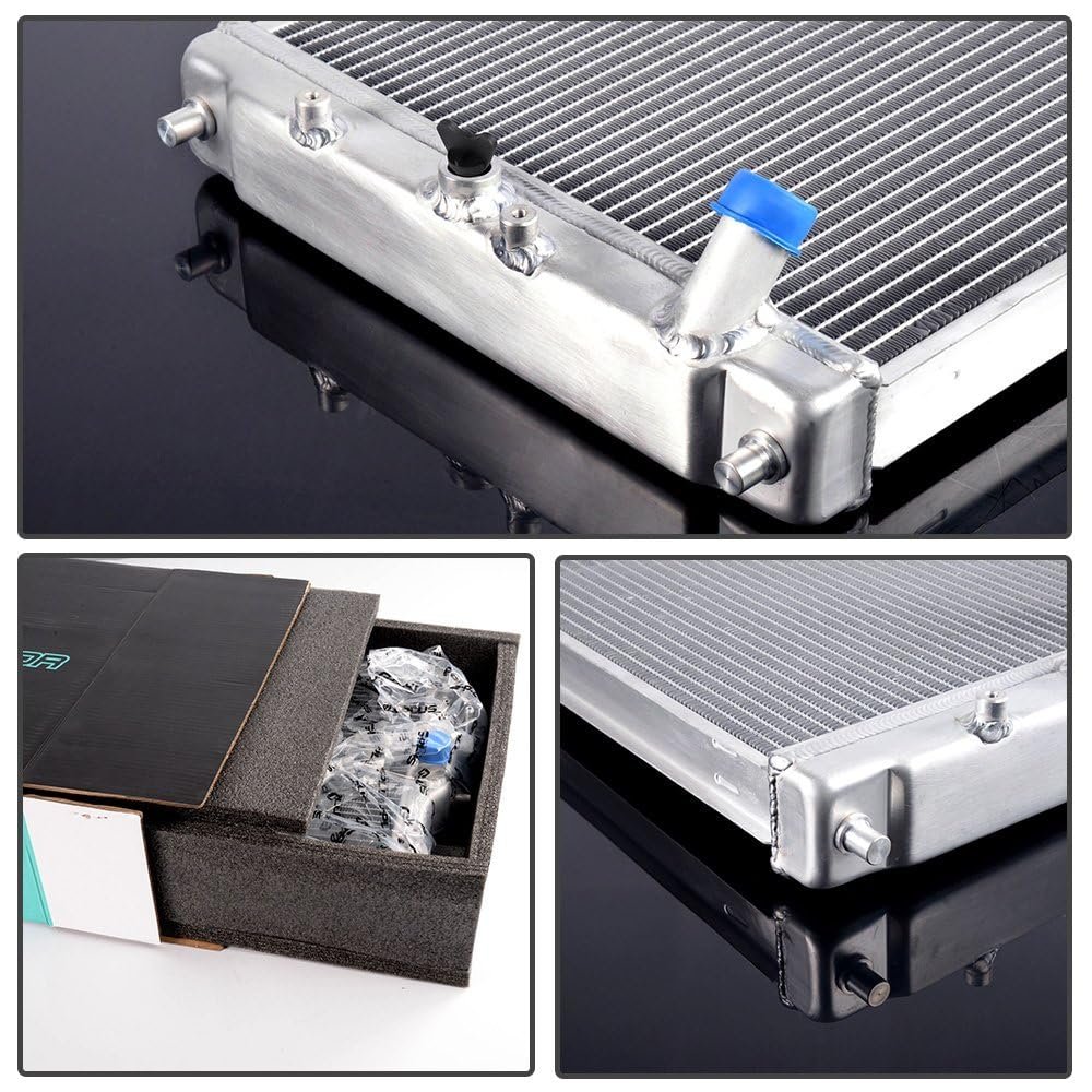 Performance Aluminum Radiator For Honda Civic D15 D16 Eg Ek 1992 2000 2 Row 42mm High Efficiency Cooling System Replacement