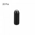 Uxcell Ball Point Set Screws 20pcs M6 X 16mm High Carbon Steel Metric Spring Hex Socket Grub Screw