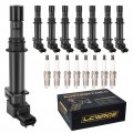 8 Ignition Coil Pack And Spark Plugs Set For Dodge Ram 1500 Durango Dakota Jeep Grand Cherokee 4 7l V8 Replaces Uf270 