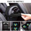 Rose Bahamas Flag Car Armrest Cover Auto Center Console Pad Soft Cushion Handrail Box Universal Decoration