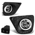 Front Bumper Driving Fog Lights With Bezel Switch Wiring Harness Compatible Honda Accord Coupe 13-15 Driver And Passenger Side