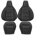 4pcs Black Front Driver Passenger Side Replacement Bottom Top Lean Back Leather Seat Covers For Mercedes Benz Cla 250 2014 2015 
