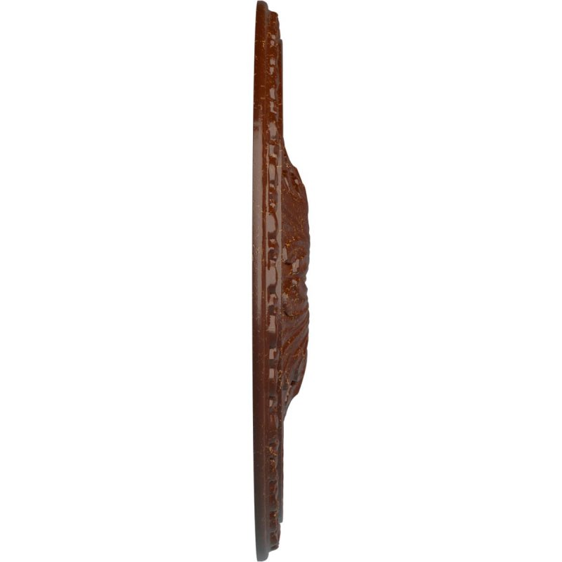 Ekena Millwork Cm18ribmc Richmond Ceiling Medallion Od X 1 3 8 P Fits Canopies Up To 2 5 8 Hand-painted Burnished Mahogany