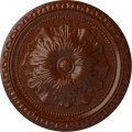 Ekena Millwork Cm18ribmc Richmond Ceiling Medallion Od X 1 3 8 P Fits Canopies Up To 2 5 8 Hand-painted Burnished Mahogany 