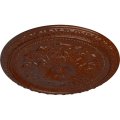 Ekena Millwork Cm18ribmc Richmond Ceiling Medallion Od X 1 3 8 P Fits Canopies Up To 2 5 8 Hand-painted Burnished Mahogany